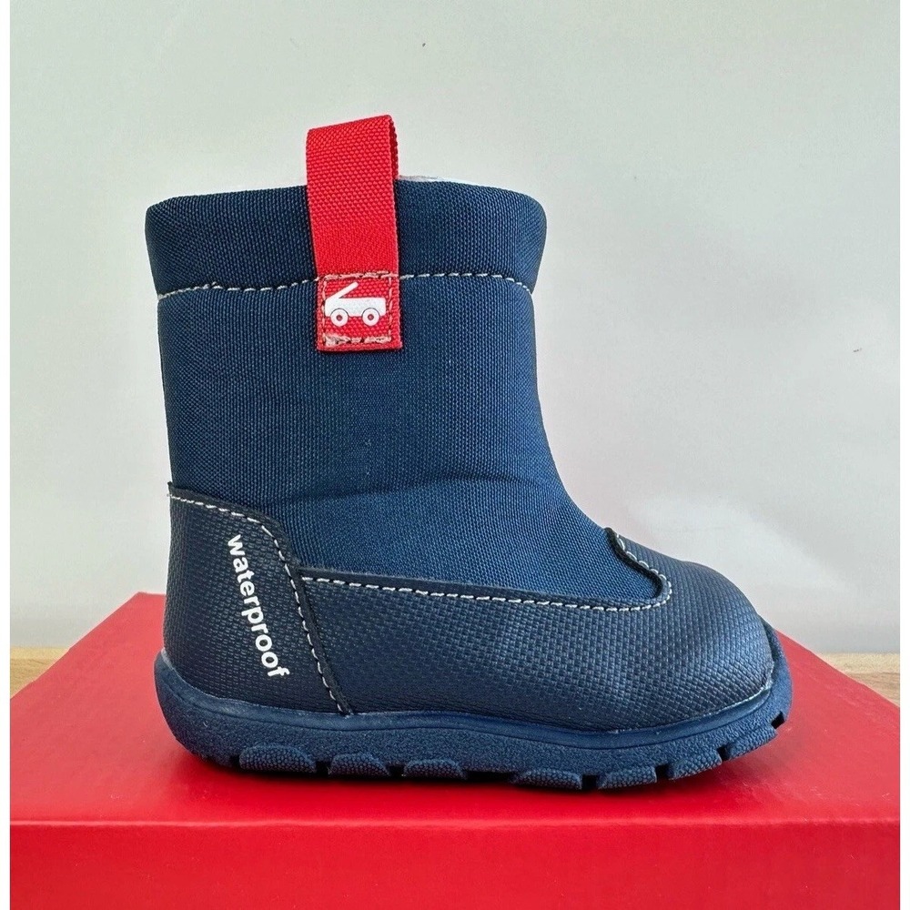 See Kai Run Larkin Waterproof Pull-On Boots Navy Blue / Toddler's 4